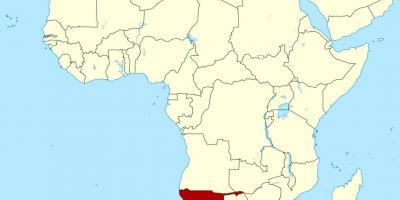 แผนที่ของแอฟริกานามิเบีย name